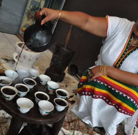 The secret in a fine cup of Ethiopian coffee